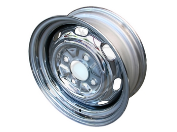 VELG STANDAARD CHROOM 5.5 X 15 -- 4 GAATS -- ET 25 Top kwaliteit